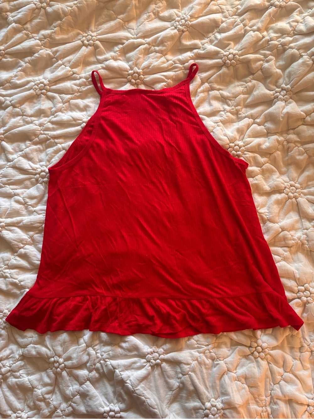 Mossimo Supply Co. Red Ruffle-Hem Camisole - Picture 2 of 6